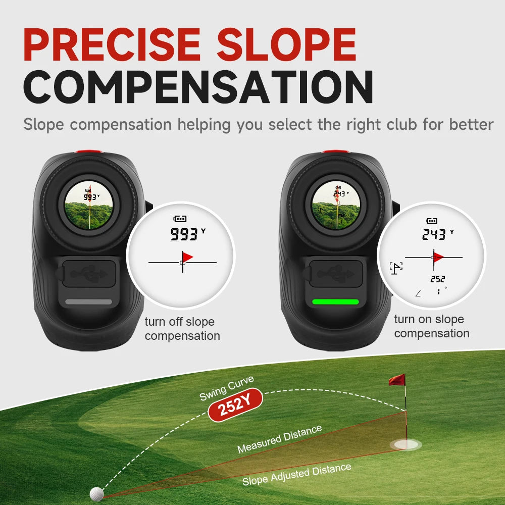 New 1100 Meter!!! Rangefinder with Flag Lock